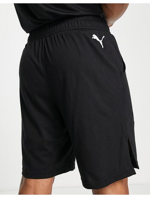 Puma Training logo shorts in black