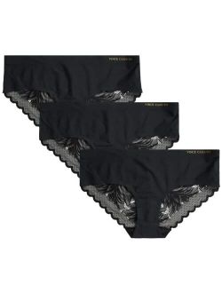 Women's Underwear Seamless Lace Hipster Briefs (3 Pack)