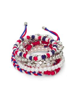 Celebrate Together Americana Beaded Bracelet Set of 7