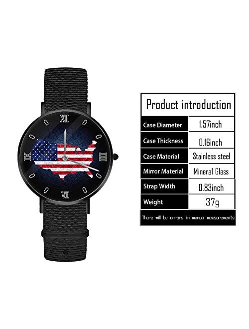 Cow Custom Watches for Men Personalized Watches for Women Thin Waterproof Fashion Dress Wrist Watch for Gifts Customized Picture Wathes with Nylon Mesh Band Watch