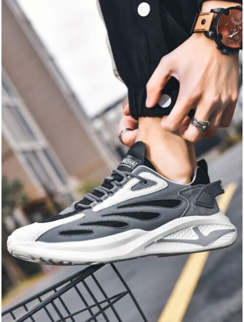 Shein Men Lace-up Front Running Shoes