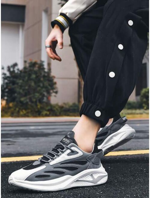 Shein Men Lace-up Front Running Shoes