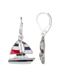 Napier Americana Sailboat Drop Earrings
