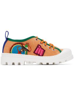 Maison Mangostan Kids Orange Gungo Sneakers