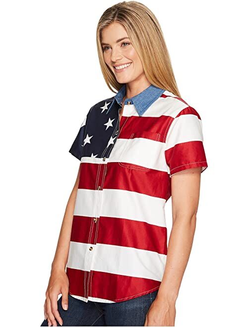 Roper S/S Stars and Stripes Pieced Flag
