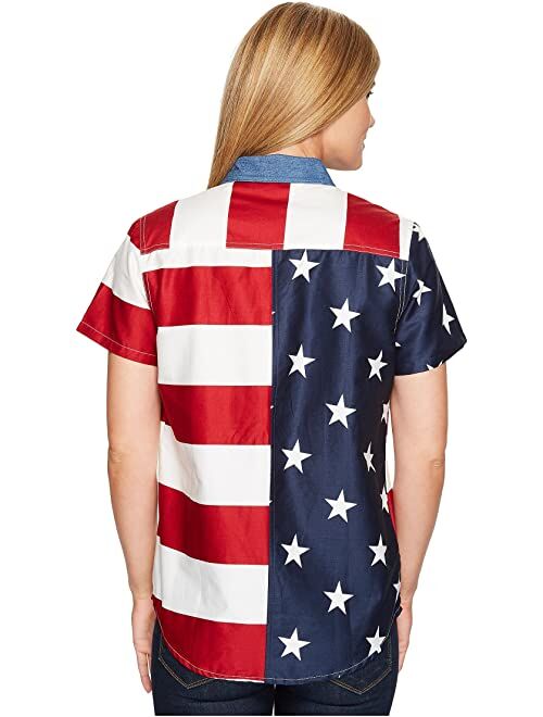 Roper S/S Stars and Stripes Pieced Flag