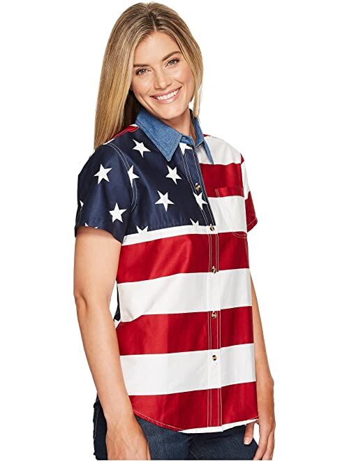 Roper S/S Stars and Stripes Pieced Flag