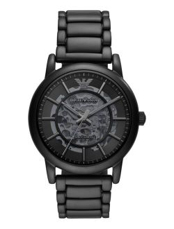 Men's Automatic Black Tone Stainless Steel Bracelet Watch 43mm