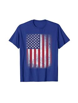 Original A-Murica U.S.A. USA Flag 4th July American Red White Blue Star Stripes 4 Day T-Shirt