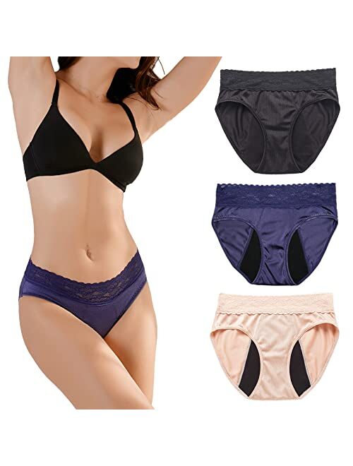 CUBONA Women's Period Underwear,High-Absorption,Four Layers Leak-Proof