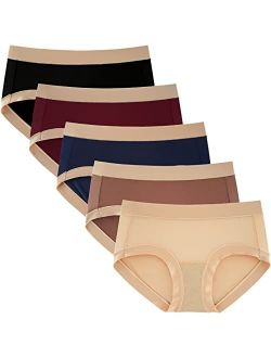 Women's Quick Dry Hipster Panties for Summer Soft & Thin Underwear 5-Pack