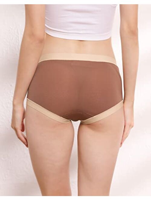 INNERSY Women's Quick Dry Hipster Panties for Summer Soft & Thin Underwear 5-Pack