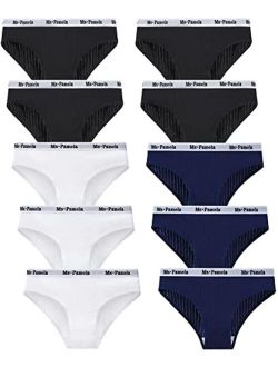 Shawntoo 10 Pack Women's Cotton Underwear ladies Sexy Bikini Panties Soft Stretch Hipster Underwears for women XS-XXL