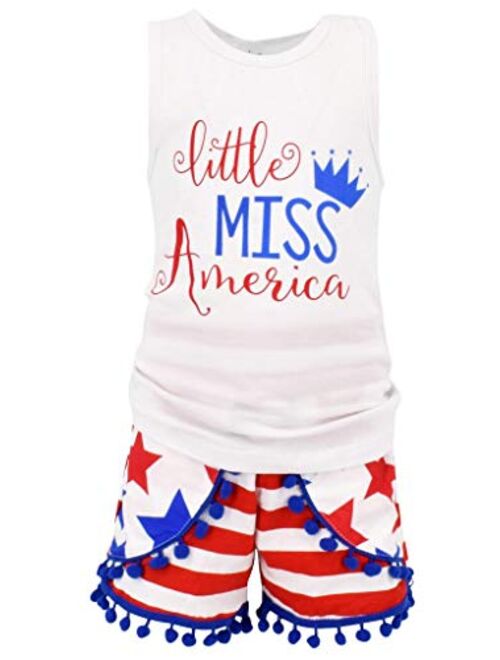 Unique Baby Girls 2 Piece 4th of July Outfits
