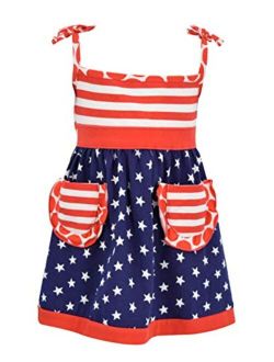 Unique Baby Girls Patriotic 4th of July Summer Dress