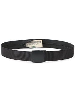 SUOSDEY Travel Money Belt, Nylon Hidden Money Pocket Belt with Plastic Buckle
