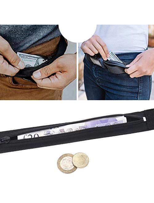 Create Idea Travel Security Belt with Hidden Money Pocket with Metal Buckle Cash safe Wallet