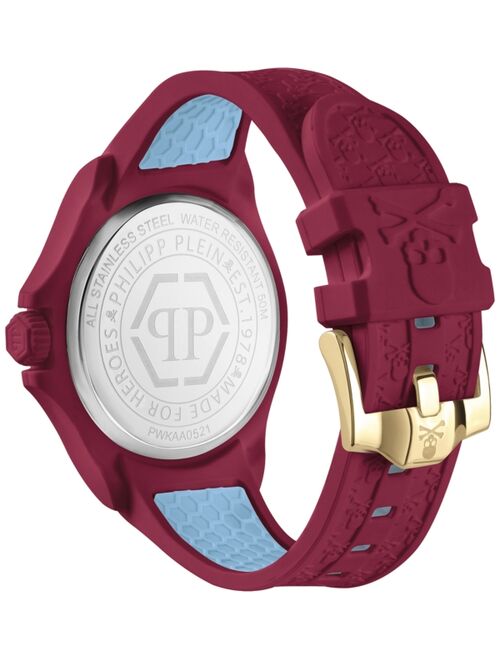 Philipp Plein Power Red Silicone Strap Watch 43mm