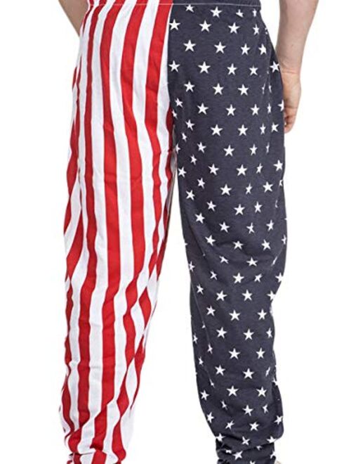 Arvilhill Men's 4th of July American Flag Long Pants