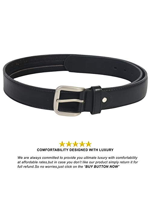 Leatherboss Money Belt with Zipper Pocket - Big and Tall Sizes