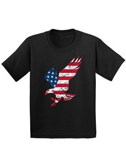 Youth USA Flag Eagle Patriotic Youth Kids T Shirt Tops Independence Day Gift 4th of July