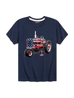 Country Casuals Case IH Patriotic Farmall - Youth Boy Short Sleeve T-Shirt