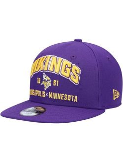Youth Boys Purple Minnesota Vikings Stacked 9Fifty Snapback Hat