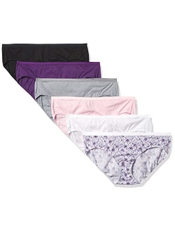 Ultimate Women's 6-Pack Breathable Cotton Hipster Panty