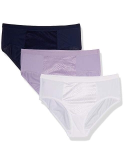 Women's Blissful Benefits Tummy-Smoothing Comfort Microfiber Hipster 3-Pack Ru5023w