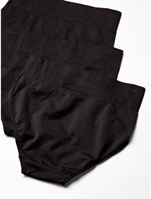 Hanes Ultimate Hanes Women's Panties Pack, Seamless Smoothing High-Waist Briefs, High-Waisted Brief Underwear, 3-Pack (Colors May Vary)