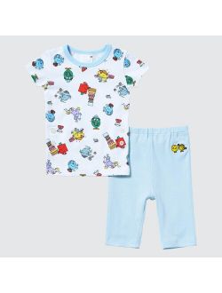Picture Book Dry Short-Sleeve Pajamas