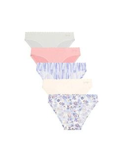Women's Underwear - 5 Pack Seamless Bikini Briefs (S-XL)