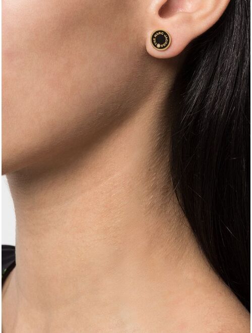 Marc Jacobs logo-print stud earrings