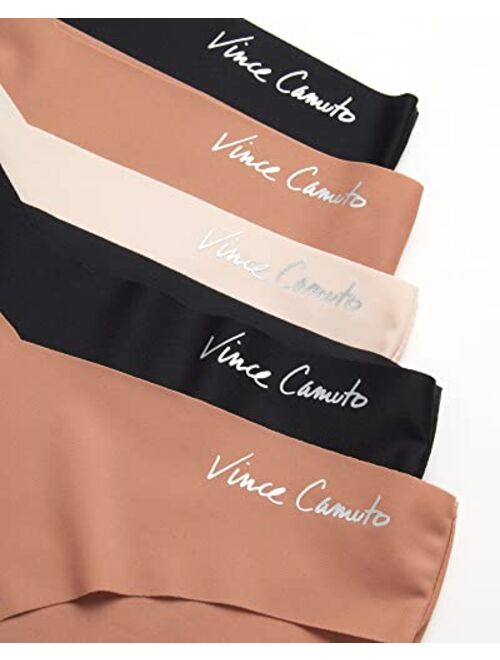 Vince Camuto Women’s Underwear – 5 Pack Seamless Microfiber Bikini Briefs (S-XL)