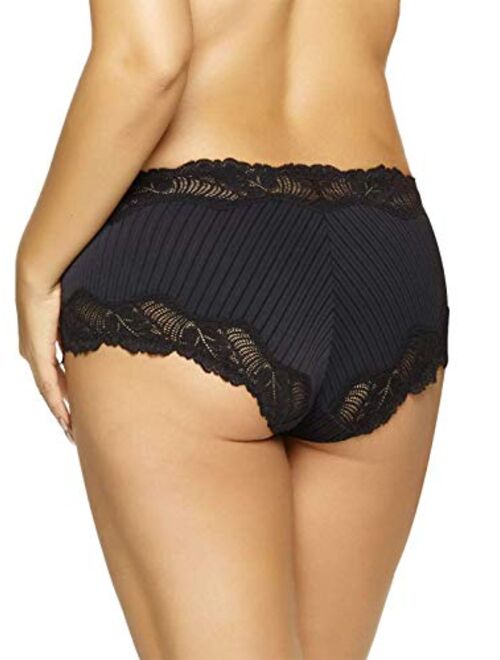 Paramour by Felina | Stripe Delight Hipster | Panty | 4-Pack | Lace | Plus Size