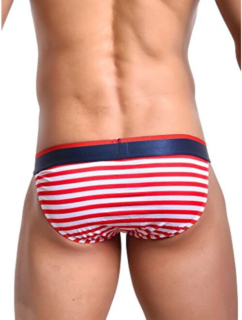 Evankin Men's Underwear,USA American Flag Sexy Boxers Briefs Soft Underwear