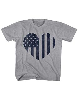2Bhip USA Patriotic Shirts Toddler Short Sleeve T-Shirts Graphic Tees Fun 4th of July Shirts