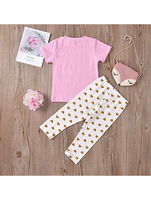 GUMEMO Big Sister Little Sister Matching Outfits Baby Girl Bodysuit/Kids Toddler Girl T-Shirt Tops with Pants Set Summer Clothes