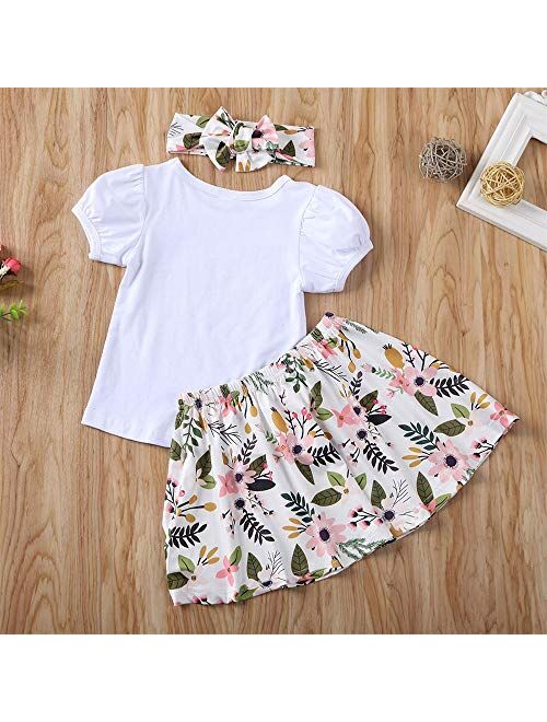 Winmany Toddler Baby Girls Sister Matching Outfits Romper Floral Pants Skirt Dress