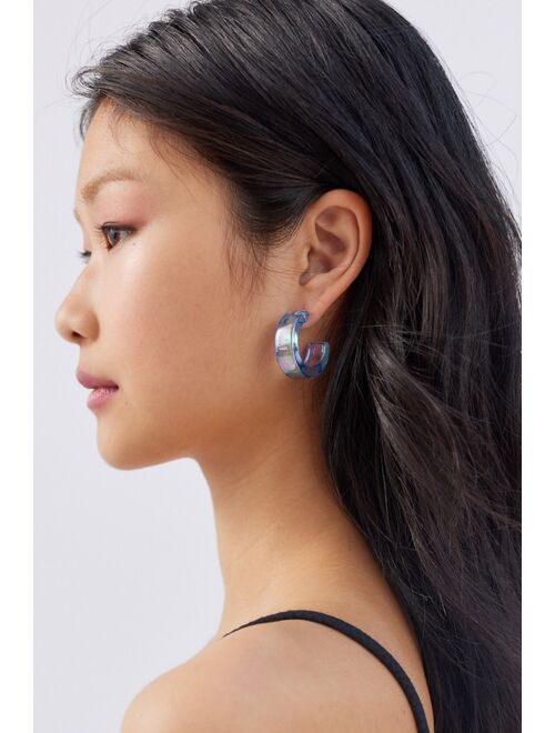 Urban Outfitters Heidi Holographic Hoop Earring