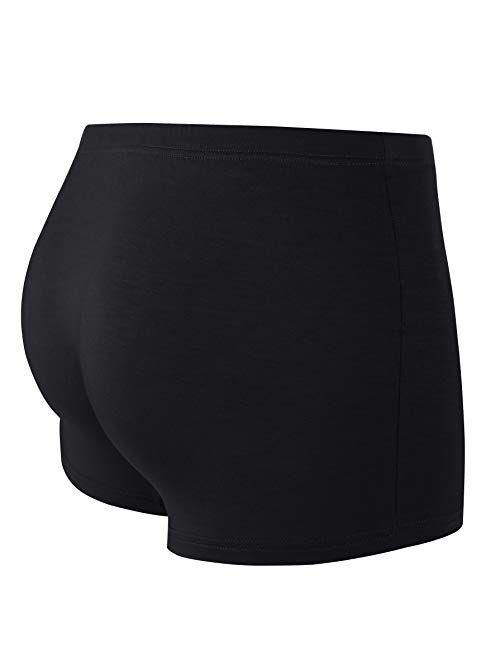 H&R Men's Hide Your Stash Boxer Briefs with Secret Hidden Pocket Underwear, 2 Packs (Black)