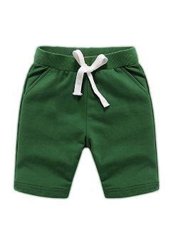 Ding Dong Baby Toddler Kid Boy Summer Solid Cotton Shorts