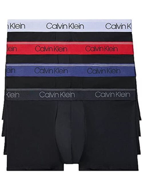 Calvin Klein Underwear Men's 4 Pack Low Rise Trunks