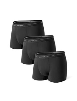 Men's Pouch Underwear Micro Modal Boxer Briefs Breathable Soft Trunks Lightweight in 3 Pack