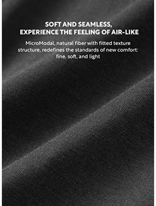 DAVID ARCHY Men's Pouch Underwear Micro Modal Boxer Briefs Breathable Soft Trunks Lightweight in 3 Pack