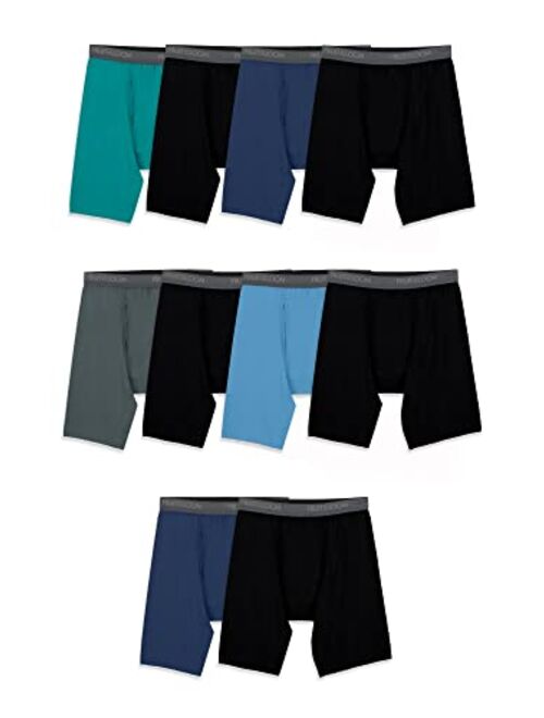 Buy Fruit of the Loom Men's 360 Stretch Boxer Briefs (Quick Dry ...