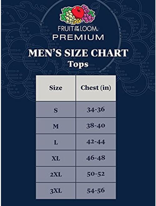 Fruit of the Loom Men's Premium Tag-Free Cotton Undershirts (Regular and Big & Tall)