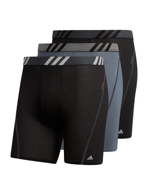 Buy adidas Men's Sport Performance Mesh Boxer Brief Underwear (3-Pack ...