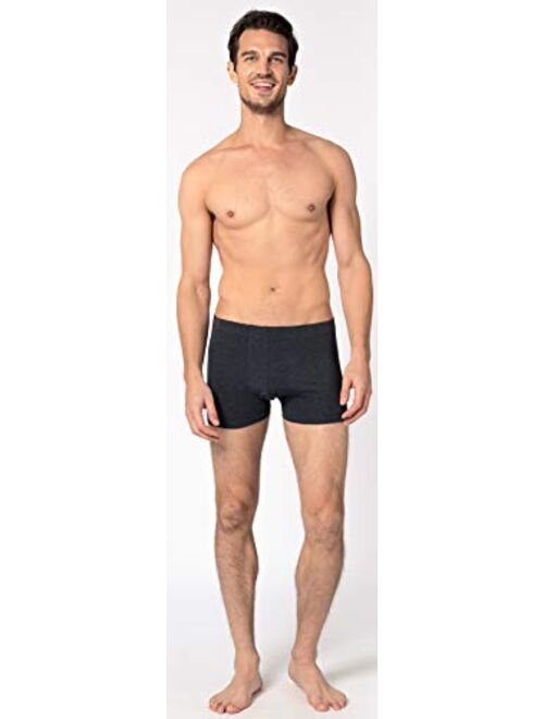 Andrew Scott Men's Cotton Stretch Color Boxer Brief Trunks -Pack of 10