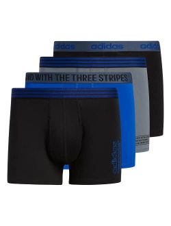 Men's Core Stretch Cotton Trunk Underwear (4-Pack)